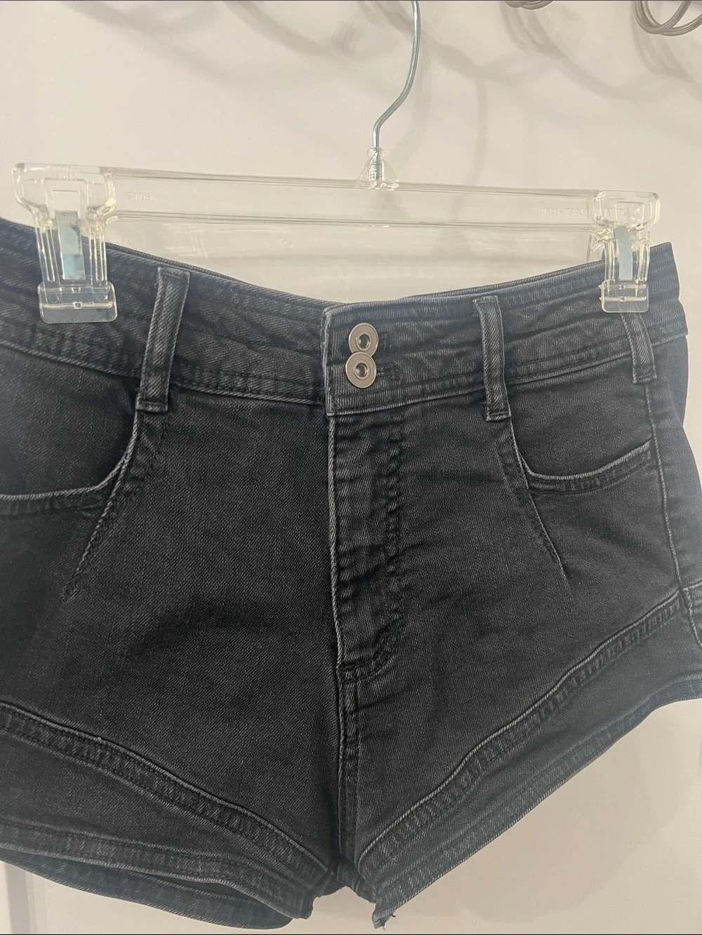 Pilcro Black Denim Shorts